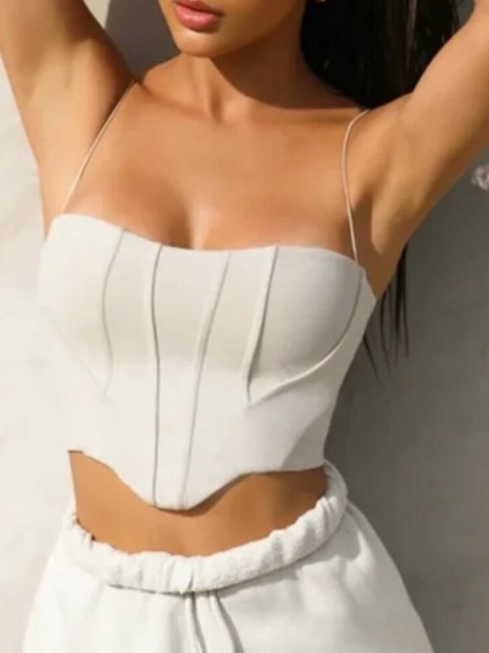 Joah Brown Contour Corset Top